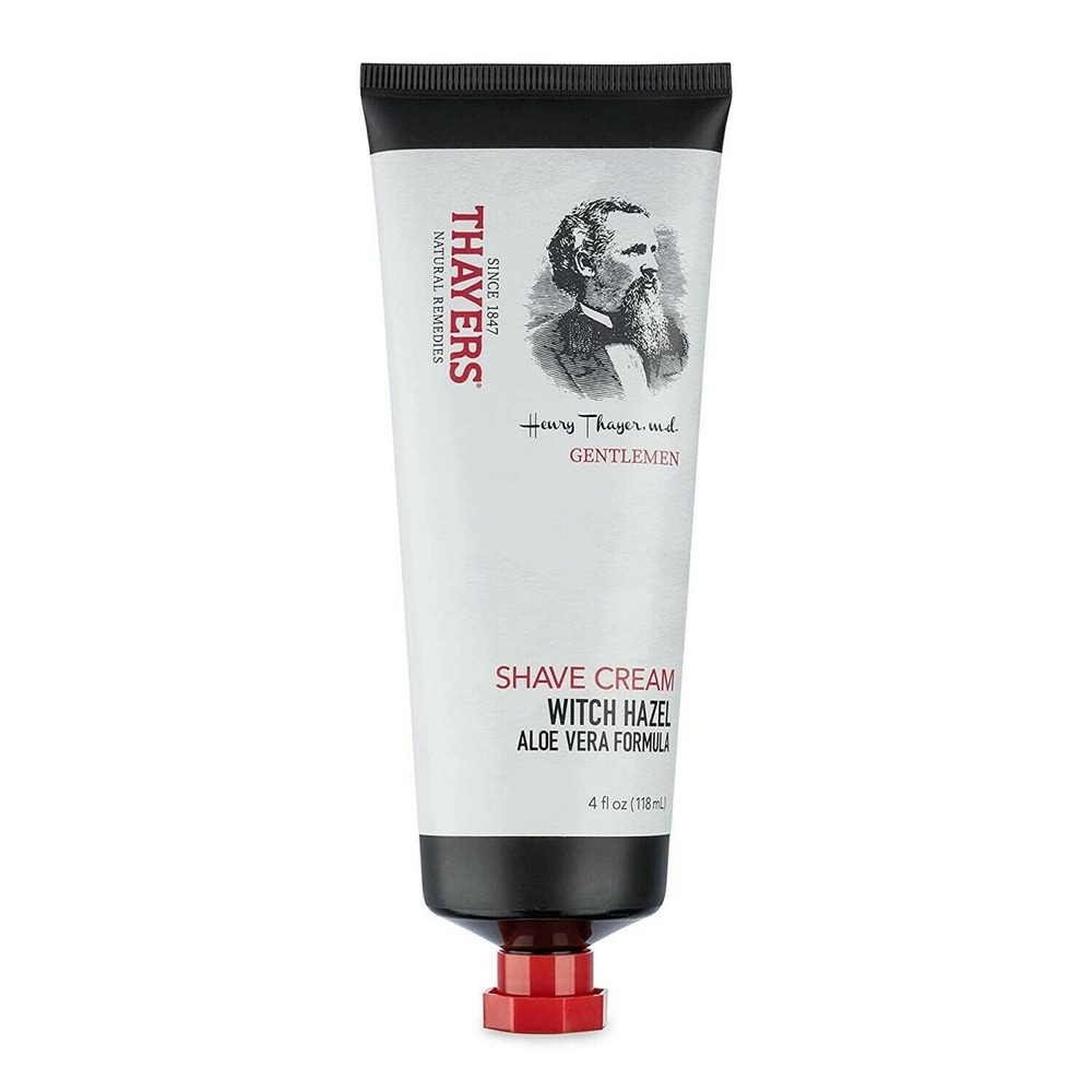THAYERS Gentlemen's Collection Shave Cream with Witch Hazel Aloe Vera, 4 Fl oz